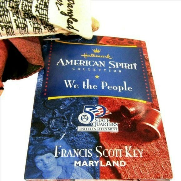 Francis Scott Key Hallmark American Spirit Collection Plush Toy NEW w/TAG - Picture 3 of 4